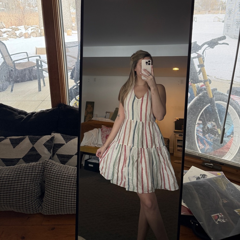 American Eagle Outfitters Multicolor Striped Mini Dress